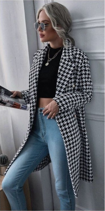 Women's Casual Woolen Suit Coat