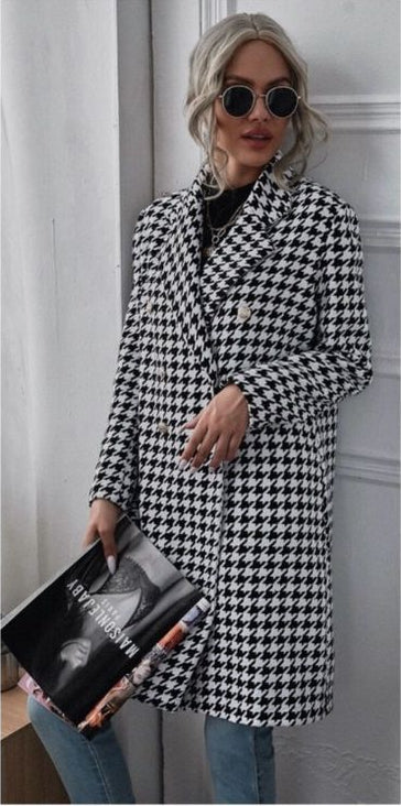 Women's Casual Woolen Suit Coat