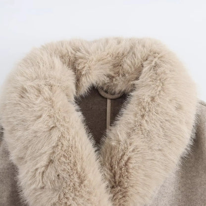 Fur Collar Coat