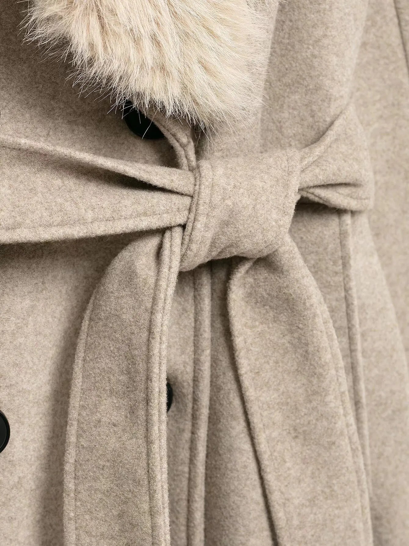 Fur Collar Coat