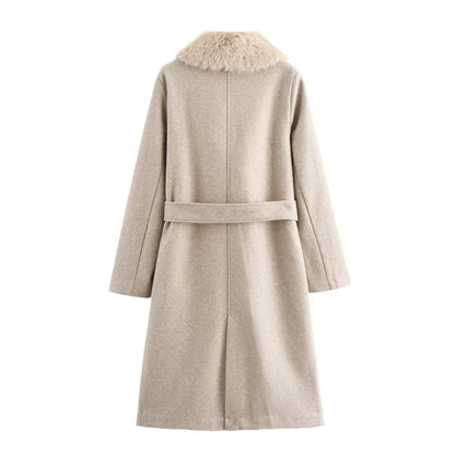 Fur Collar Coat