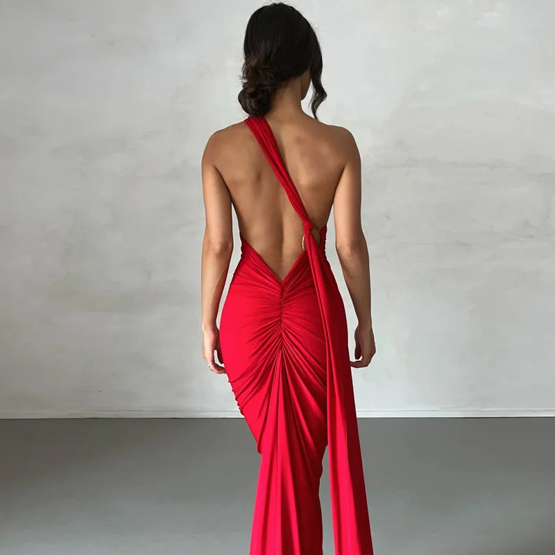 Backless Ribbon Dress